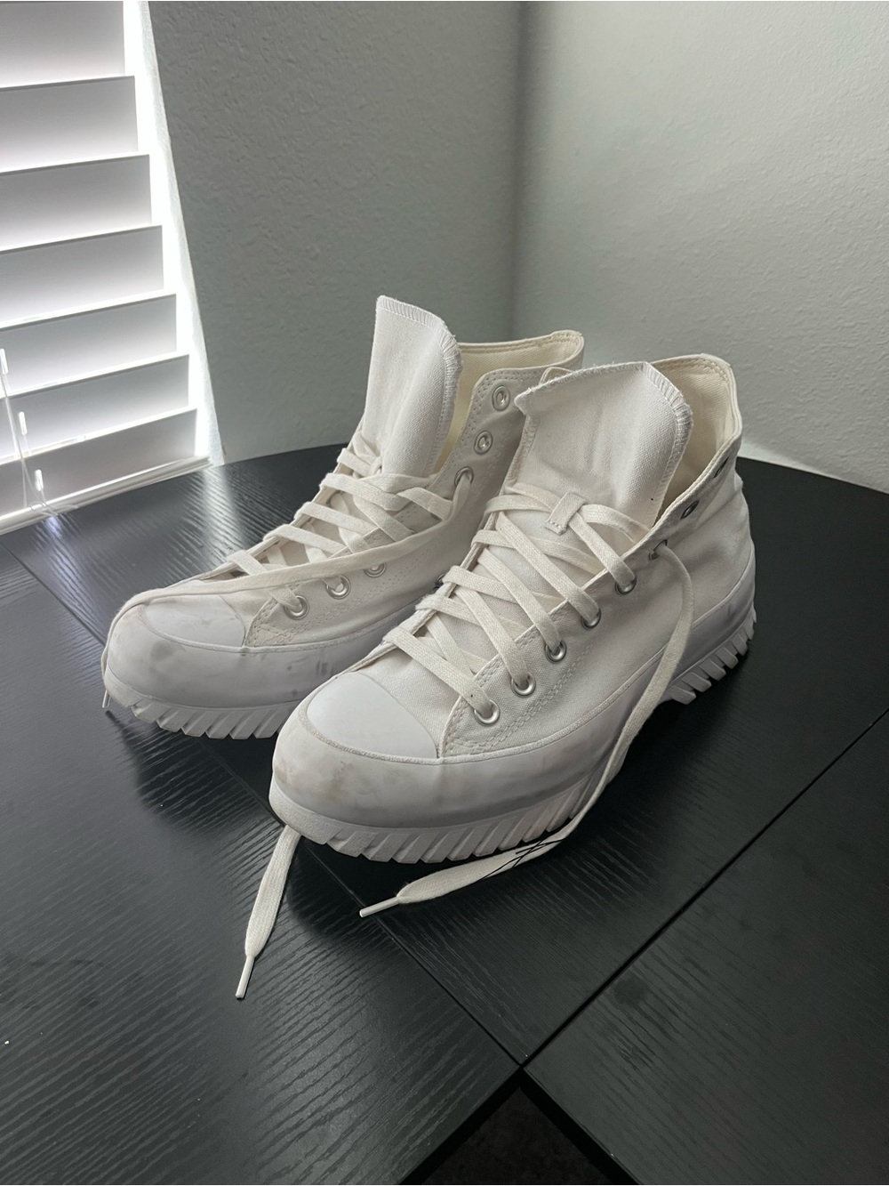Converse White High-Top Canvas Sneakers